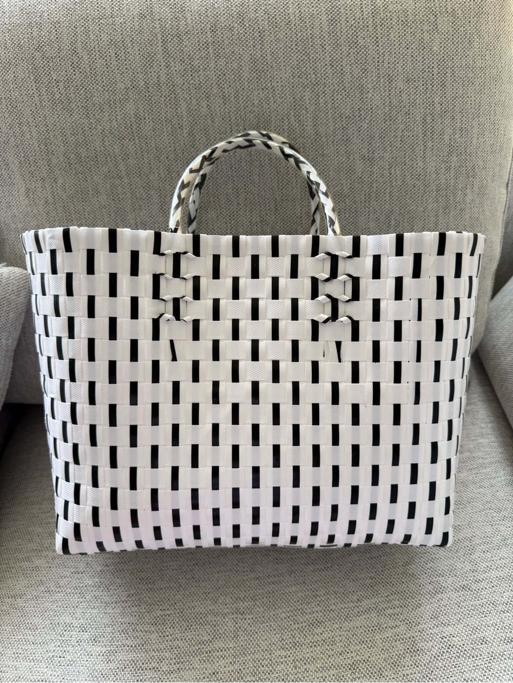 Handwoven Durable Tote w Top Handle